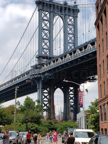 Manhattan Bridge from DUMBO　ダンボから見たマンハッタン橋