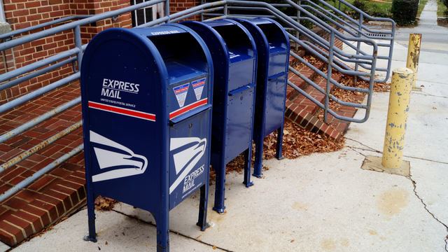 USPS mail drop boxes