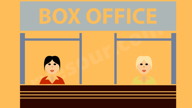 Illustration of box office