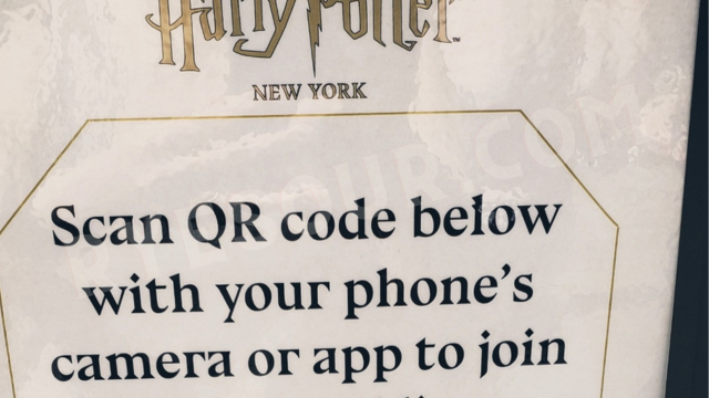 Harry Potter New York QR Code Instruction
