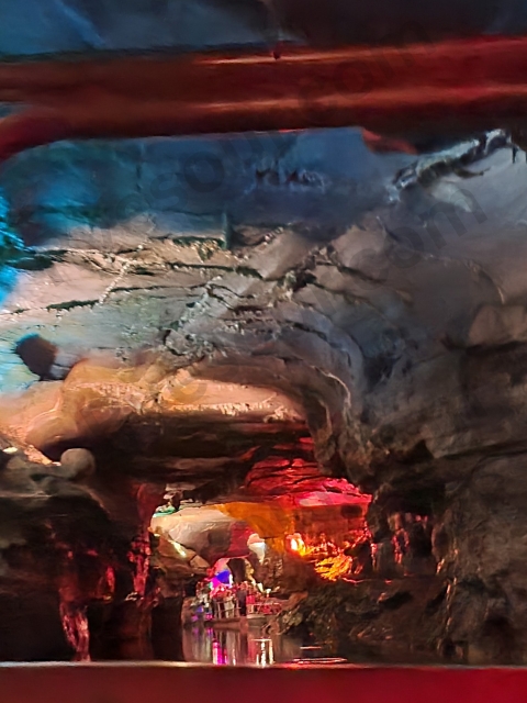 HOWE CAVERNS view from a boat