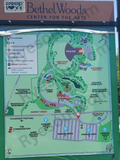 Bethel Woods Center for the Arts Map