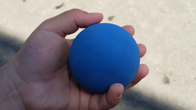 A blue ball for American hand ball 