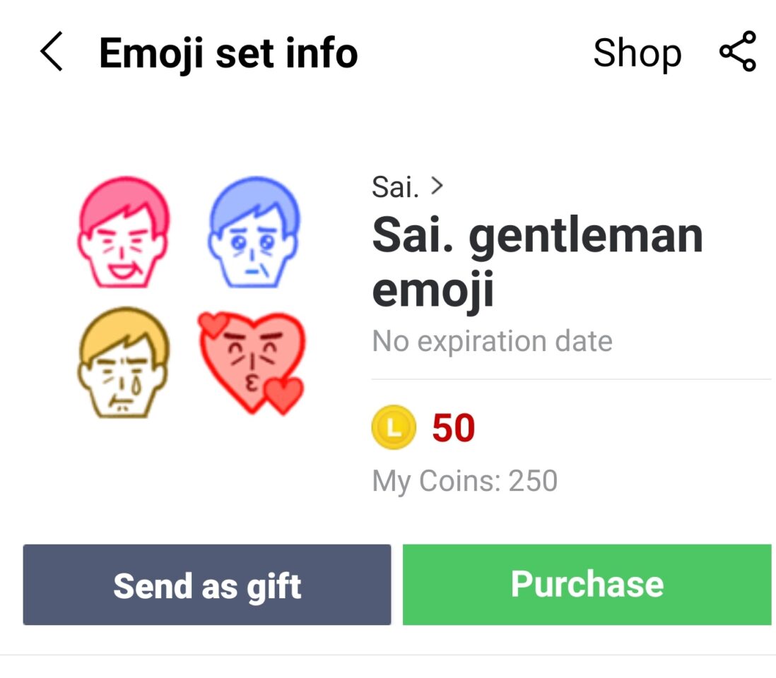 LINE　ライン　スタンプ　emojiを　グーグルポイント　クレジットで　購入する　買う方法