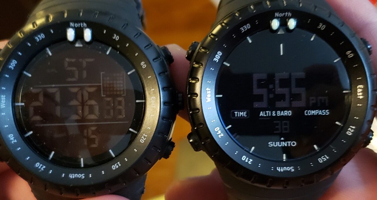 SUUNTO　スント　腕時計と偽物の時計　比較