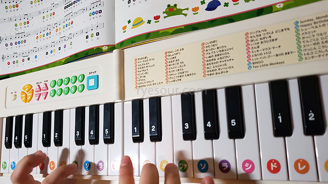どうようクラシック名曲ピアノえほん　改訂版　鍵盤付き　子供が弾くところ