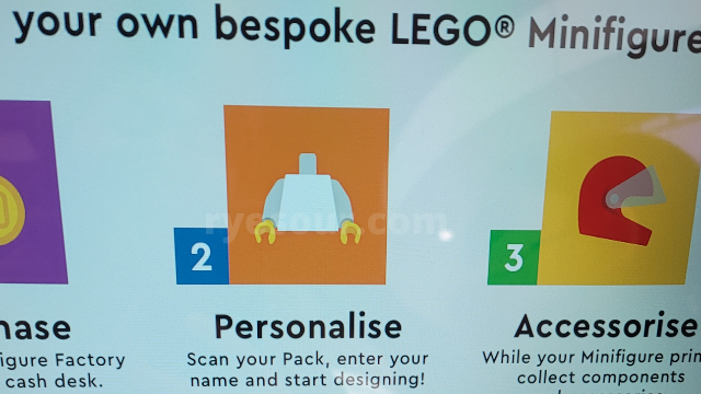 The LEGO® Store Fifth AvenueのLEGO MINI FIGURE FACTORY ニューヨーク レゴストア ミニフィグファクトリー コンピューターでデザイン
