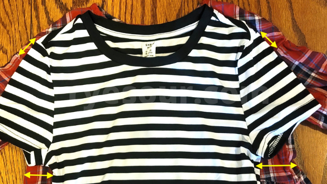 SHEINで買った子供服のシャツのサイズをユニクロと比べた