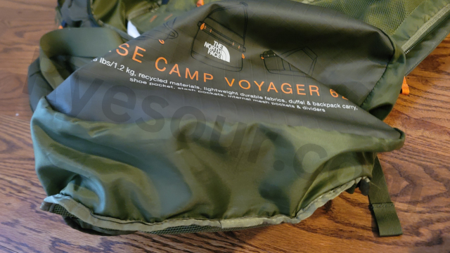 The North Face Base Camp Voyager Duffel 62L（ノースフェイス・ベースキャンプ・ボヤージャー・ダッフル・62リットル）マチ